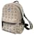 MCM Stark Rucksack Klein Eggshell Leder Aus weiß