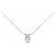 Autre Marque Platin-Diamant-Halskette Silber