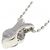 Autre Marque Platin-Diamant-Halskette Silber - Ansicht 4