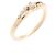 Autre Marque Anello in oro rosa 10K con diamanti 4°C
