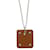 Hermès Ace of Hearts Leather and Metal Necklace Brown Silvery  - view 2