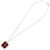 Hermès Ace of Hearts Leather and Metal Necklace Brown Silvery  - view 3