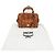 Borsa Boston Piccola Visetos Essenziale MCM Marrone - vista 2