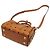 Borsa Boston Piccola Visetos Essenziale MCM Marrone - vista 3