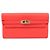 Hermès Portafoglio Hermes Kelly - Pelle Epsom Bi-Fold in Rosa Jaipur e Salmone