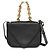 Borsa a Spalla Mount Chain di Bottega Veneta Nero