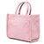 Borsa Tote Athena Barocco piccola in tela rosa di Versace - vista 2