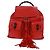 Gucci Bamboo Medium Leder Rucksack mit Quaste Rot