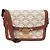 Céline NUOVA BORSA A MANO CELINE TRIOMPHE TEEN 188882 CANVAS E PELLE DI VITELLO Beige