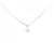 Autre Marque Platin-Diamant-Halskette Silber