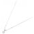 Autre Marque Platin-Diamant-Halskette Silber - Ansicht 2