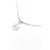 Autre Marque Platin-Diamant-Halskette Silber - Ansicht 3
