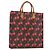 Borsa Sac Plat Louis Vuitton Edizione Limitata Monogram Cerises GM Marrone