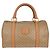 Céline Celine Vintage Duffle Canvas and Leather Beige