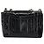 CHANEL Matelassé 30 Borsa a Spalla con Catena Smalto Nero Oro CC Auth 158839 D'oro - vista 2