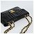 CHANEL Matelassé 30 Borsa a Spalla con Catena Smalto Nero Oro CC Auth 158839 D'oro - vista 6