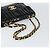CHANEL Matelassé 30 Borsa a Spalla con Catena Smalto Nero Oro CC Auth 158839 D'oro - vista 7