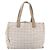 CHANEL Nova linha de viagem Bolsa de mão em nylon bege prata CC Auth mr1703 - vista 13