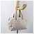 CHANEL Nova linha de viagem Bolsa de mão em nylon bege prata CC Auth mr1703 - vista 22