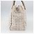 CHANEL Nova linha de viagem Bolsa de mão em nylon bege prata CC Auth mr1703 - vista 3