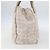 CHANEL Nova linha de viagem Bolsa de mão em nylon bege prata CC Auth mr1703 - vista 4