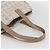 CHANEL Nova linha de viagem Bolsa de mão em nylon bege prata CC Auth mr1703 - vista 7