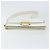 Céline Borsa a Spalla CELINE in Pelle Bianca e Oro Auth 156322 Bianco D'oro - vista 5