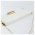 Céline Borsa a Spalla CELINE in Pelle Bianca e Oro Auth 156322 Bianco D'oro - vista 6