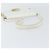 Céline Borsa a Spalla CELINE in Pelle Bianca e Oro Auth 156322 Bianco D'oro - vista 7