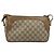 Gucci Borsa a Spalla GG Supreme in PVC Pelle Beige Oro Auth 156786 D'oro - vista 2