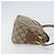 Gucci Borsa a Spalla GG Supreme in PVC Pelle Beige Oro Auth 156786 D'oro - vista 3