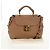 Chloé Bolso de Mano de Cuero Chloe Elsie 2 en 1 Beige Oro Auth BA8869 - vista 12