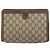 GUCCI GG Supreme Web Sherry Line Clutch Bag PVC Beige Oro 89 01 032 Auth 153730 D'oro - vista 2