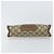 GUCCI GG Supreme Web Sherry Line Clutch Bag PVC Beige Oro 89 01 032 Auth 153730 D'oro - vista 6