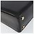 Céline Borsa a mano CELINE in pelle nera e oro Auth SW1859 Nero D'oro - vista 14