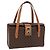 Céline Borsa a mano in tela Macadam CELINE in pelle PVC marrone oro Auth 156445 D'oro