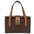 Céline Borsa a mano in tela Macadam CELINE in pelle PVC marrone oro Auth 156445 D'oro - vista 13