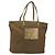 Borsa Tote Prada in Nylon Marrone Oro Auth 156457 D'oro