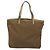 Borsa Tote Prada in Nylon Marrone Oro Auth 156457 D'oro - vista 2