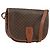 Céline Borsa a spalla in tela Macadam CELINE in pelle PVC marrone oro Auth ep12229 D'oro