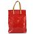 LOUIS VUITTON Monogram Vernis Reade MM Borsa a Mano Rossa M91086 LV Auth ep12299 Rosso - vista 13