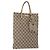 Borsa a mano GG Supreme in PVC beige e argento di GUCCI 117551 Auth gh1449