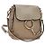 Chloé Chloe Fay Backpack Suede Leather 2way Beige Gold Auth BA8868 Golden