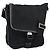 PRADA Schultertasche Nylon Schwarz Silber Authentisch 151622