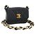 CHANEL Borsa a Spalla Mini Matelassé 11 in Pelle di Agnello Nera CC Auth 158892SM Nero D'oro
