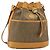 GUCCI Schultertasche aus Canvas Leder Beige Gold Auth ep12266 Golden