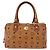 Borsa MCM Logogram Vicetos in pelle PVC marrone e oro Auth BA8791 D'oro - vista 13
