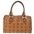 Borsa MCM Logogram Vicetos in pelle PVC marrone e oro Auth BA8791 D'oro - vista 2
