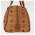 Borsa MCM Logogram Vicetos in pelle PVC marrone e oro Auth BA8791 D'oro - vista 3
