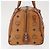 Borsa MCM Logogram Vicetos in pelle PVC marrone e oro Auth BA8791 D'oro - vista 4